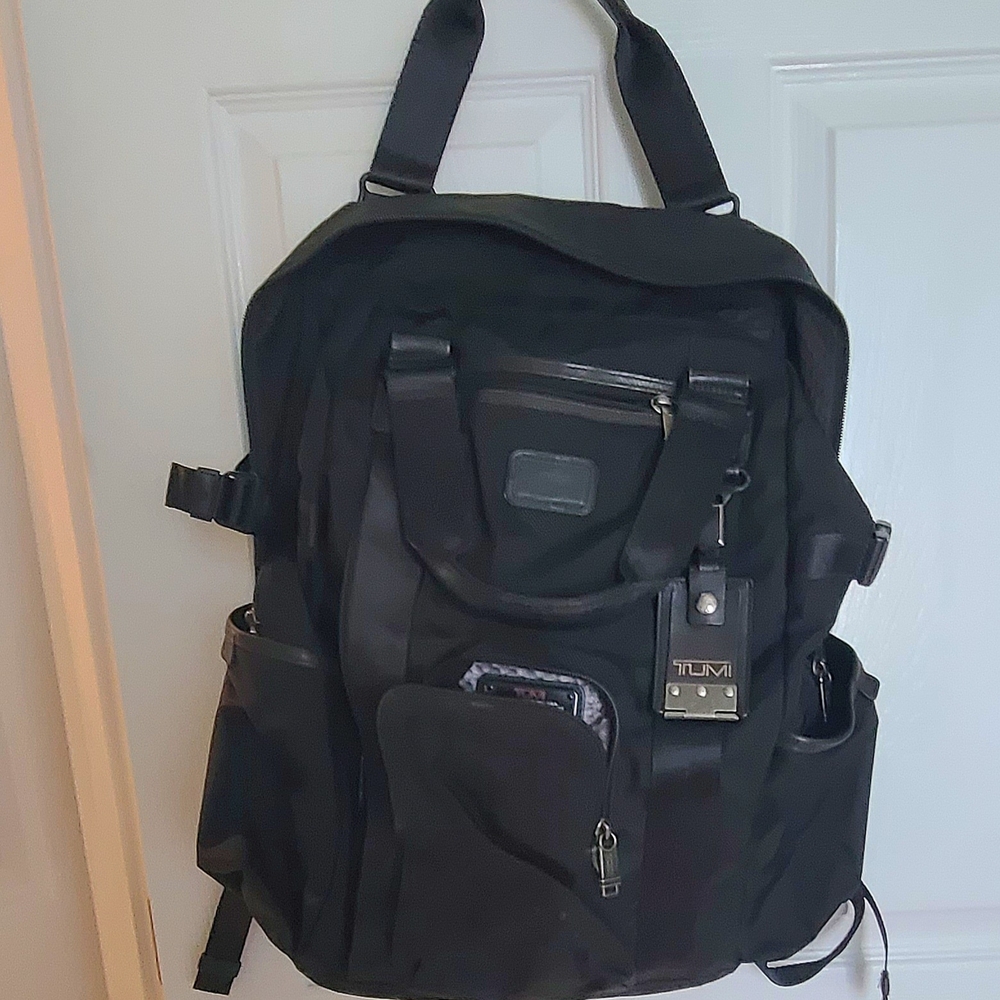 Authentic TUMI Sleek Black Men's Backpack